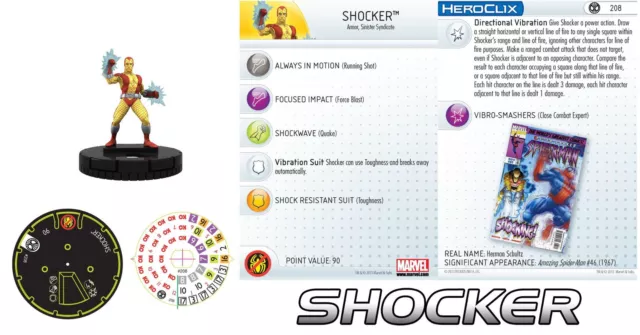 SHOCKER #208 Amazing Spider-Man Marvel Heroclix gravity feed microset