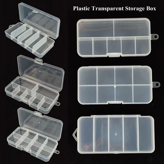 Plastic Jewelry Beads Container Square Sundries Organizer  Packing Boxes