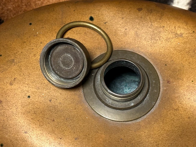 Wärmflasche Bettflasche Kupfer  20er antik Reinkupfer alt Sammler funktionstücht 4