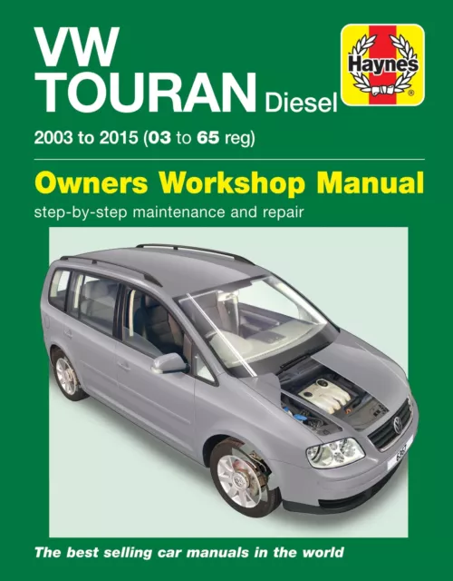 Touran Die 03-15 Revue Technique Haynes VW Anglais Etat - NEUVE PORT Reduit Fra