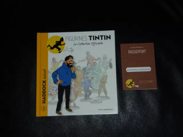 TINTIN / HADDOCK DUBITATIF n°2 AVEC SON PASSEPORT / COLLECTION FIGURINES NEUF