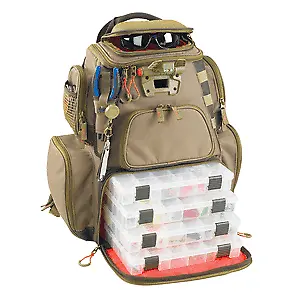 Wild River NOMAD Lighted Tackle Backpack w/4 PT3600 Trays Boat Camping WT3604