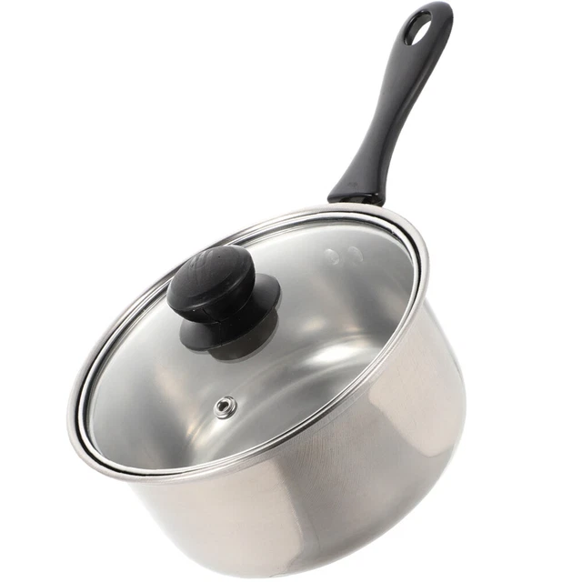 Sartén de salsa de acero inoxidable olla pequeña sopa salsa de leche sartén olla de leche doméstica para