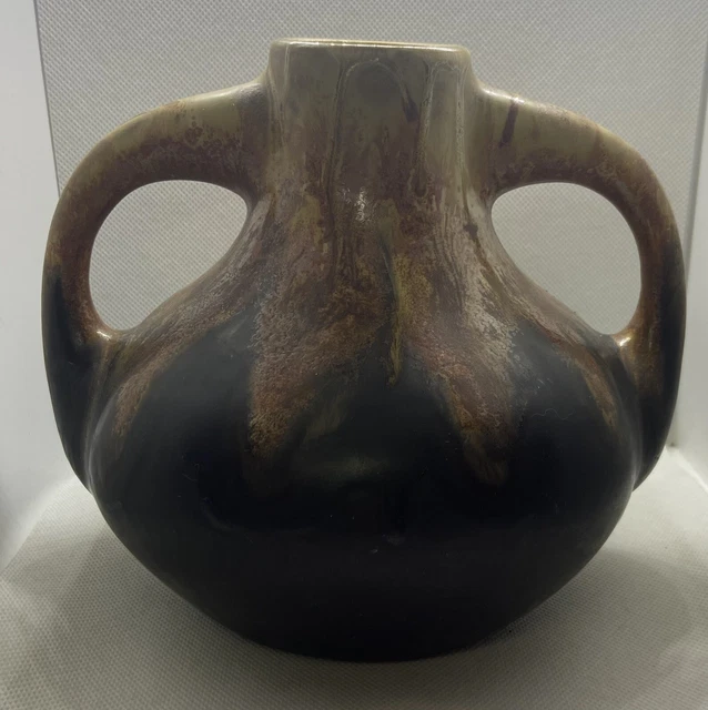 Céramique Vintage Début 20ème Vase Boule Grès Signé De Gilbert Méténier