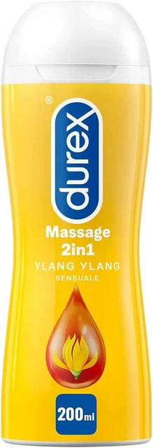 Massage 2 in 1, Gel Lubrificante Intimo a Base Acqua E Gel per Massaggi, Con Yla