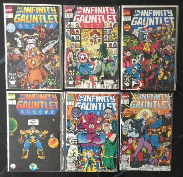 THE INFINITY GAUNTLET #1-6 - Complete Set - Marvel Comics  🔥🔥🔥