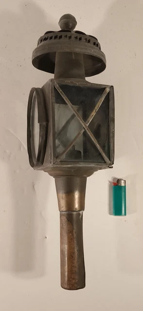 lanterne calèche lampe fiacre cuivre ancienne