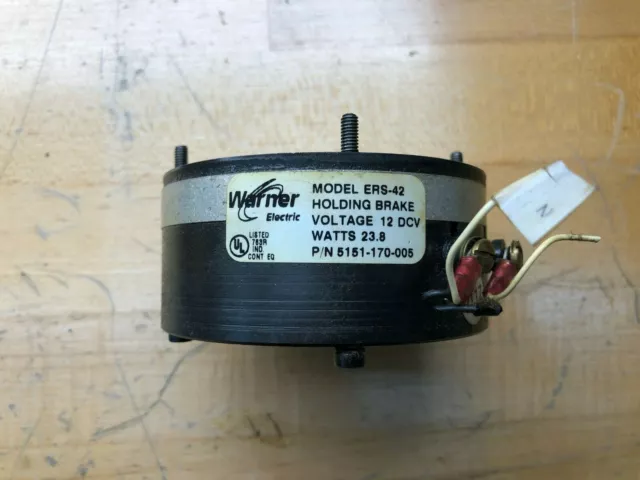 Warner Electric Holding Brake   Model ERS-42   Part# 5151-170-005