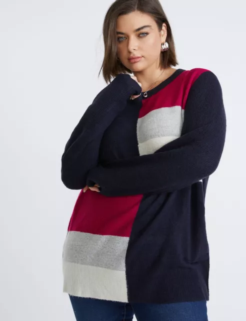 Plus Size - Womens Jumper - Long Winter Sweater - Black Pullover - Casual | BeMe