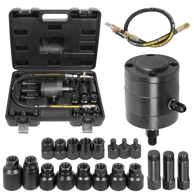 Air Ingector PNEUMATIC DIESEL INJECTOR Puller Air Vibration Extractor Air Tool w/ 19 ...
