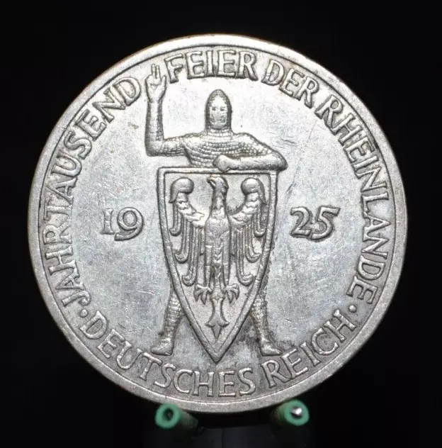 - M.F.B - Weimarer Rep. - 3 Reichsmark 1925 J - 1000 Jahre Rheinlande -  15.