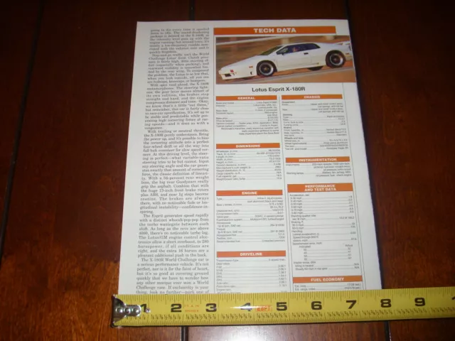 1992 Lotus Esprit X-180R  Original Article 3