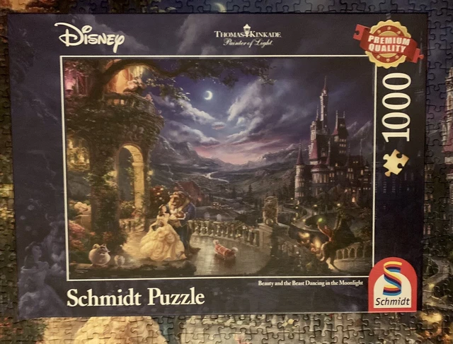 THOMAS KINKADE DISNEY Beauty And The Beast 1000 Piece Schmidt Jigsaw ...