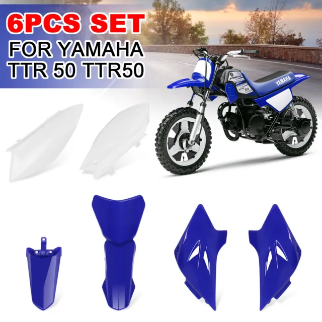 6PCS TTR50 For Fender Fairing Plastic Kit For Yamaha TTR 50 TTR50 50cc Dirt Bike