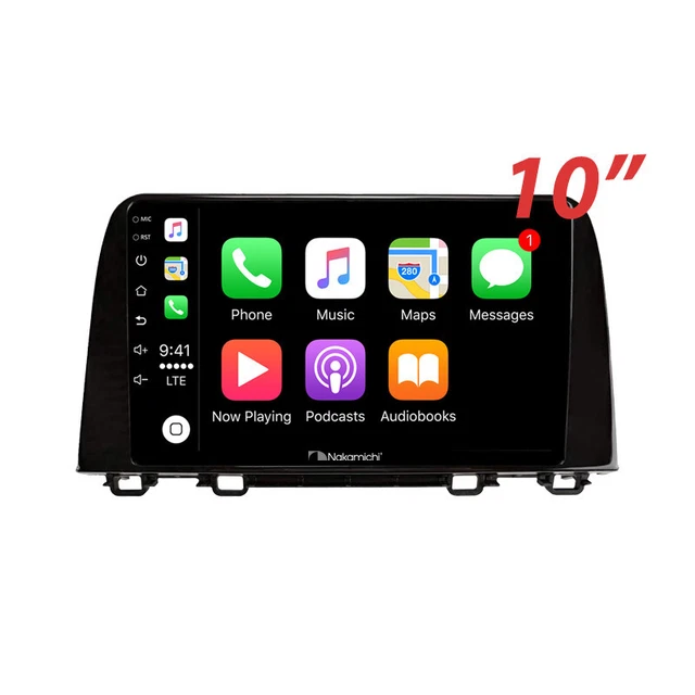 10& WIRELESS CARPLAY Android Auto Nakamichi BT Radio For Honda CRV 2017