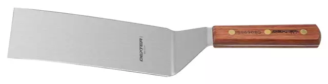 8 X 3" Hamburger Turner with Square End, Brown
