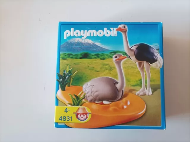 Set Playmobil Pareja Avestruces En El Nido   Referencia 4831 Nuevo