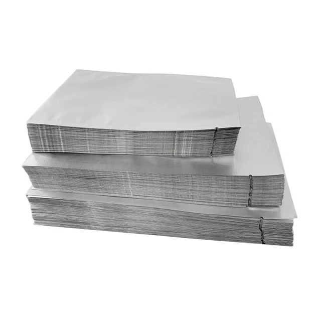100 Pz Custodia Contenitore Argento Contenitore Alluminio Foglio Alluminio