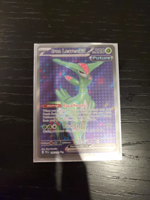 POKEMON Iron Leaves ex 186/162 Temporal Forces Full Art Rare card NM-MINT