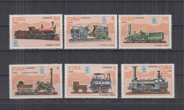 L615. Carribean - MNH - Trains - Transport