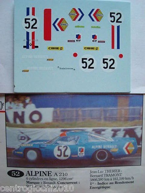 Decals porsche 935 turbo le Mans 1976 MARTINI RACING 1:43 scale car model