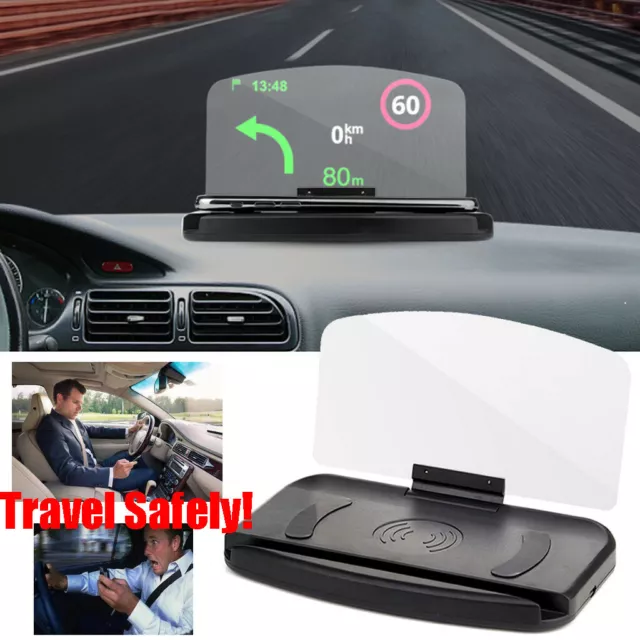Universal Car Phone GPS HUD Head Up Navigation Display Phone Holder Projector