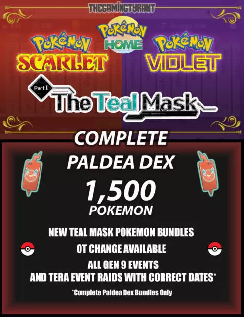 POKÉMON HOME COMPLETE Living Dex 11.800 Pokémon EUR 11,46 - PicClick ES