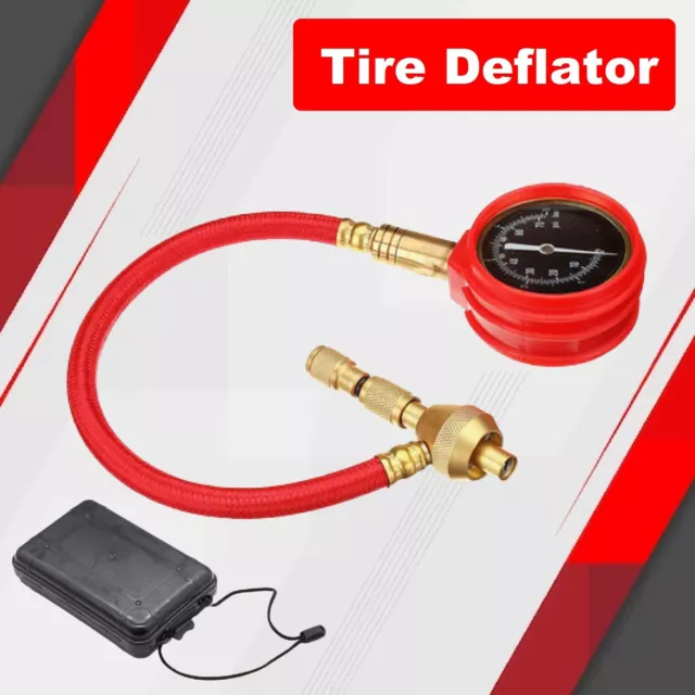 Rapid Tyre Tire Deflator Brass Air Deflators PSI 4WD Pressure Gauge Valve Tool