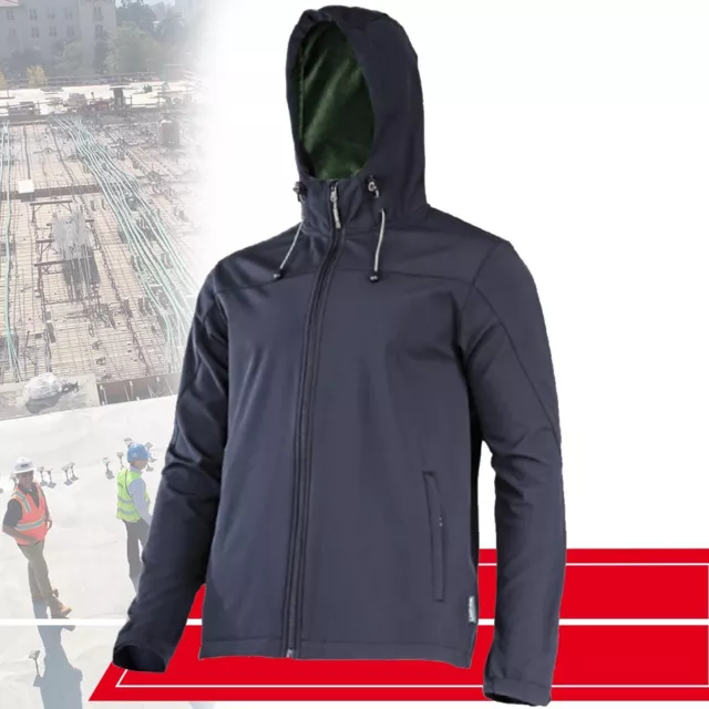 Schwarze Jacke mit Kapuze M L XL 2XL Lahti Pro Schutzkleidung Schutzmantel