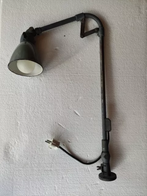 alte Siemens Gelenklampe Werkstattlampe Schreibtischlampe Loft Industrie Design