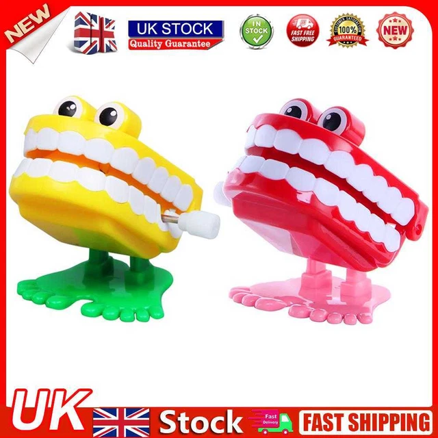 Wind Up Clockwork Toy Chattering Funny Cute Walking Teeth Mechanical Toys UK