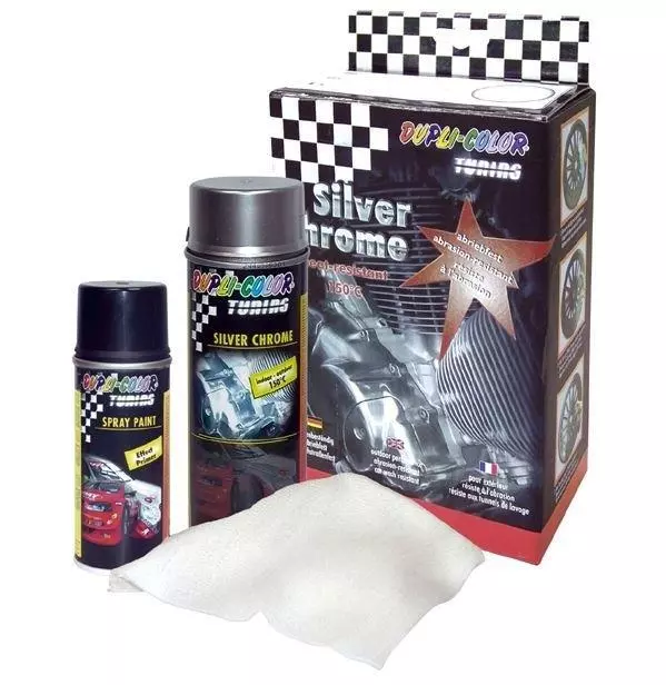 Dupli-Color Mise au Point Silver Chrome Spray Effet Kit Peinture 657570 Duster