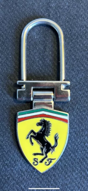 Vintage Ferrari Shield “scudetto” keyring / keychain / portachiavi