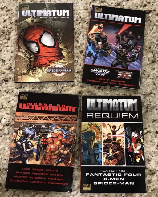 Marvel Ultimate Comics Ultimatum HC Graphic Novel Lot