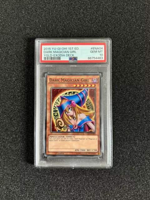 Yu-Gi-Oh! Dark Magician Girl - 1st Edition - 2015 - YGLD ENA04 - PSA 10