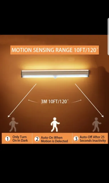 Luces LED de noche con Sensor de movimiento, Detector de luz de decoración de pa