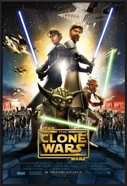 92475 STAR WARS THE CLONE WARS MOVIE Wall Print Poster AU