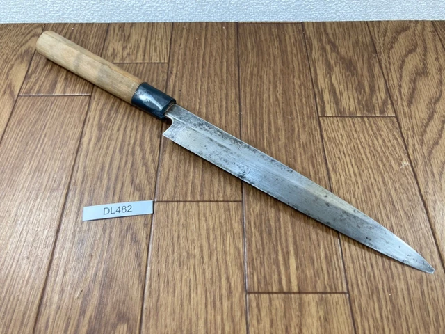 Japanisch Küchenchefs Küche Messer Yanagiba Vintage Sushi Aus Japan 196/347mm