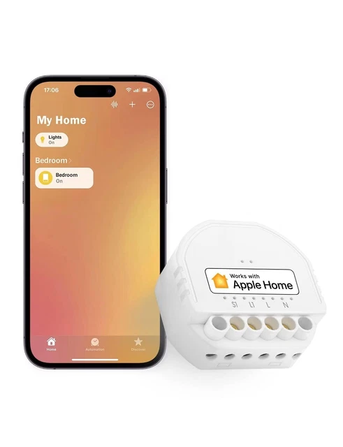 JAOGAUS Modulo Interruttore Smart WiFi Senza Hub - Compatibile Con Matter, Alexa, Google Home, Smart Life/Tuya