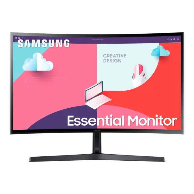 Samsung S27C366EAU 68cm (27 Zoll) Curved Essential Monitor Bildschirm