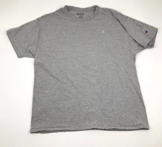 Champion Maglia XL Grigio Maglietta Manica Corta Adulto Palestra Uomo Fitness
