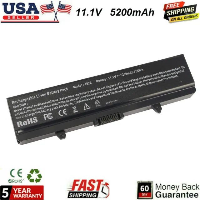 New Battery for Dell Inspiron 1525 1526 1440 1545 1546 1750 GW240 X284G HP297