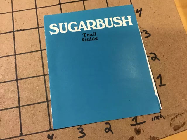HIGH GRADE Original SKI Brochure: 1971 SUGARBUSH - TRAIL GUIDE w map
