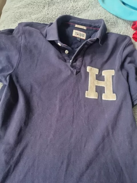 Hilfiger Denim mens polo t shirt. Size small. Navy