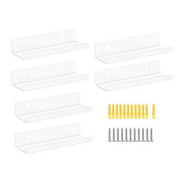 Étagère murale flottante pour disques vinyles, 6 pièces, robuste pour