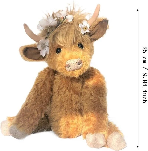 Wilberry Highland Kuh Plüschtier - Angezogen, Weich, Kuschelig, 46 Cm