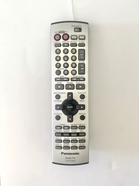 Panasonic EUR7624KB0 Remote - TESTED WORKS - Quick Shipping