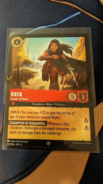 Raya Leader Of Heart - 123/204 - Super Rare - Rise Of The Floodborn - Lorcana