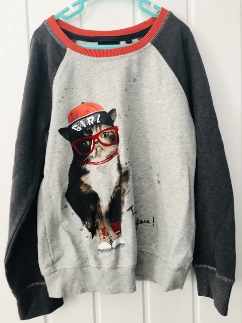 Next girls grumpy cat sweater age 9