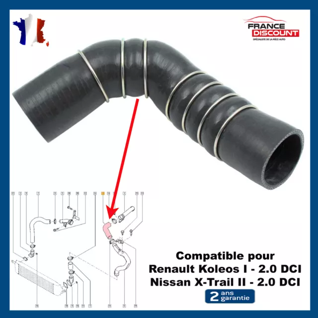 Gaine de Suralimentation prévu pour Nissan X-Trail 2.0 DCI 14463JG70A 14463JG70C